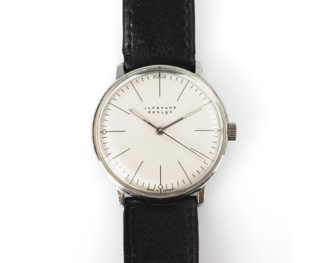             Armbanduhr aus der Max Bill-Kollektion "Junghans Design". Junghans. 1962 von Max BILL (1908-1994, Schweizer Archi