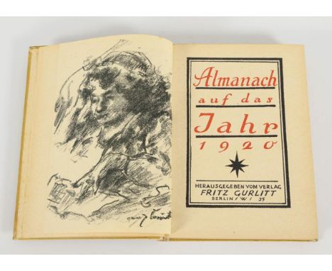                    GURLITT,             Fritz    "Almanach auf das Jahr 1920" mit OriginalgrafikenVerlag Fritz Gurlitt. Berl