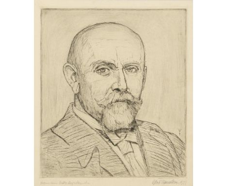                     MAENNCHEN,             Albert(1873 Rudolstadt - 1935 Berlin)    "Bildnis meines Bruders Adolf Maennchen"R