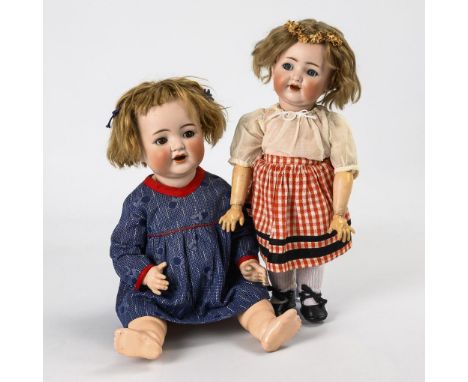 2 Puppen "Mein Lieblingsbaby". Kämmer & Reinhardt. Beide gemarkt: K & R Simon & Halbig 126 Germany. Um 1914.             Bisk