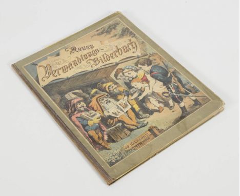 "Neues Verwandlungs-Bilderbuch".             27,5 x 22 cm.             "Zur Unterhaltung und Belustigung der heiteren Jugend 