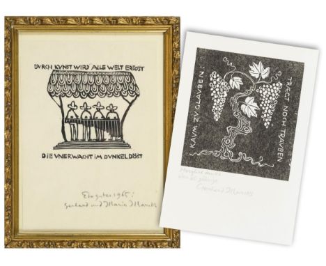                     MARCKS,             Gerhard(1889 Charlottenburg - 1981 Burgbrohl)    2 Weihnachtsgaben Holzschnitte. Blei