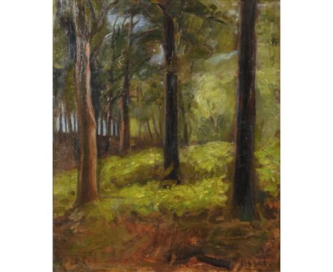                     CISSEL    WaldinneresÖl/Leinwand. Rechts unten signiert. 20. Jh. 62 x 52 cm. Gerahmt : 66 x 56 cm (Goldst