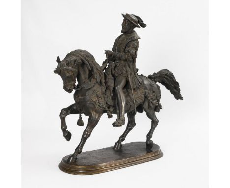                     MORIS,             Louis Marie(1818 - 1883)    Repräsentatives großes Zimmerdenkmal: Franz I., König von 