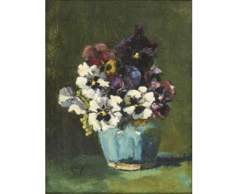                     SIJTHOFF,             Gijsbertins Jan(1867 Delft - 1949 Laren)    StiefmütterchenÖl/Leinwand/Karton. Link