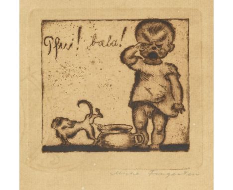                     FINGESTEN,             Michel(1884 Buczkowitz, Österreichisch-Schlesien - 1943 Cerisano, Kalabrien)    "P