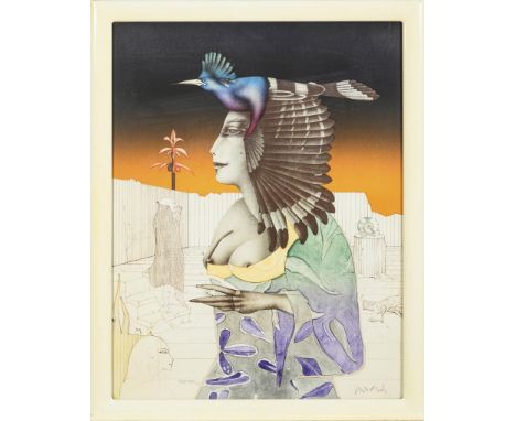                     WUNDERLICH,             Paul(1927 Eberswalde - 2010 Saint-Pierre-de-Vassols)    Surrealistische Figurensz