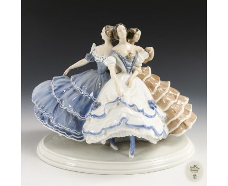 "Tanzlust". Rosenthal. Marke Kunstabteilung Stammwerk Selb und Kriegsmarke, 1914-1917. Bezeichnet. Modell-Nr.: K 170. Entwurf