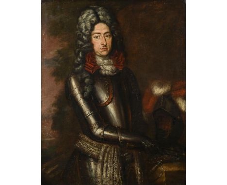             Bildnis Prinz Eugen von SavoyenÖl/Leinwand. Unsigniert. Um 1700. 102,5 x 79,5 cm. Gerahmt : 115 x 93 cm (schwarze