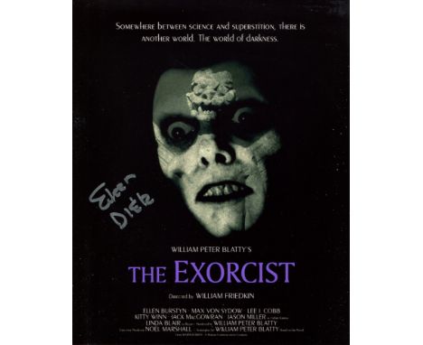 The Exorcist 8x10 horror movie photo signed by actress Eileen Dietz who played the demon in this iconic film. Good condition.