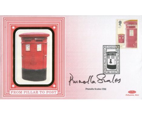 Prunella Scales. Benham FDC signed by Fawlty Towers actress Prunella Scales. Good condition. All autographs come with a Certi