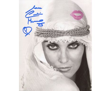 007 Bond girl. The Spy Who Loved Me actress Caroline Munro signed 8x10 photo from the Bond movie The Spy Who Loved Me, she ha