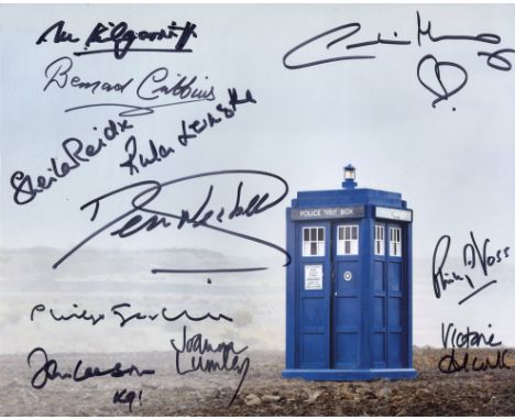 Doctor Who multi-signed 8x10 Daleks photo signed by ELEVEN actors who have appeared in the series, including Joanna Lumley, V