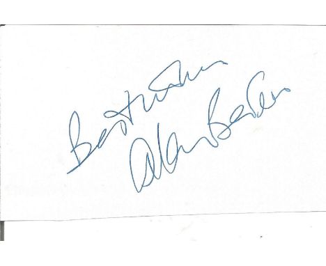 Alan Bates signed album page. Sir Alan Arthur Bates, CBE (17 February 1934 - 27 December 2003) was an English actor who came 