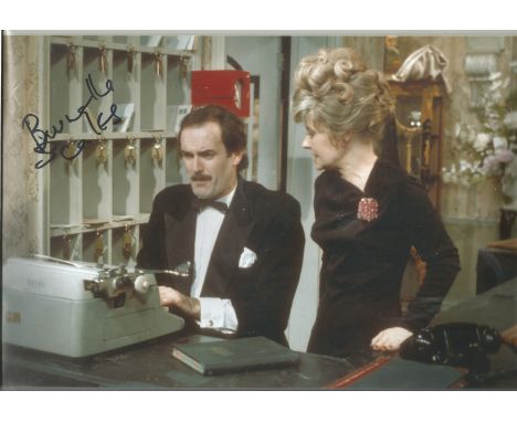 Prunella Scales, Faulty Towers actress, signed 12x8 colour photograph. Good condition. All autographs come with a Certificate