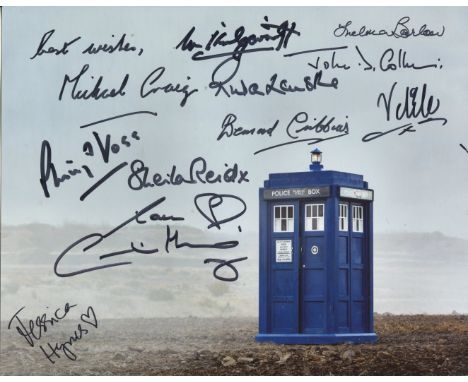 Doctor Who multi-signed 8x10 Daleks photo signed by ELEVEN actors who have appeared in the series, including Michael Craig, V