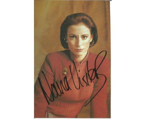Nana Visitor signed 6x4 colour Star Trek postcard photo. Nana Tucker ( born July 26, 1957), known professionally as Nana Visi