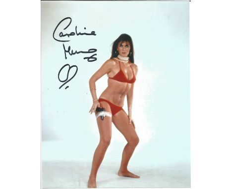 Caroline Munro, English actress and model, 10x8 colour photograph taken from the James Bond film The Spy Who Loved Me. Good c