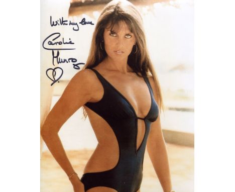 007 Bond girl. The Spy Who Loved Me actress Caroline Munro signed 8x10 photo. Good condition. All autographs come with a Cert