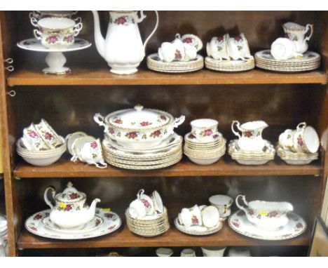 A 90 PLUS PIECE QUEEN CHARLOTTE fine bone china tea and dinner service