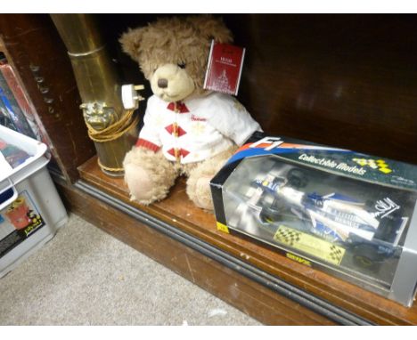 A BOXED ONYX COLLECTION Formula One Model of Damon Hill's Williams Renault FW18 A 2016 Christmas Bear titled 'Hugh' retailed 