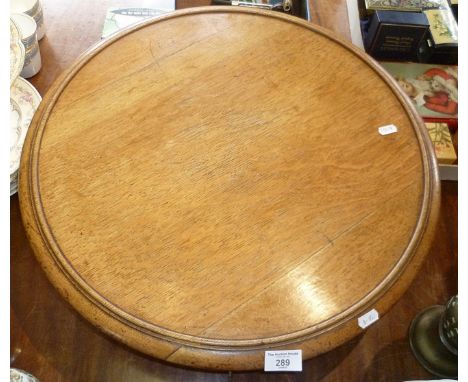 Victorian light oak Lazy Susan