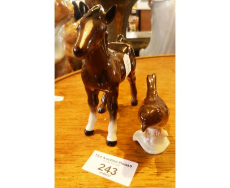 Beswick foal and a Hummel wren