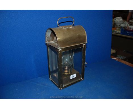A Brass carriage Lamp.