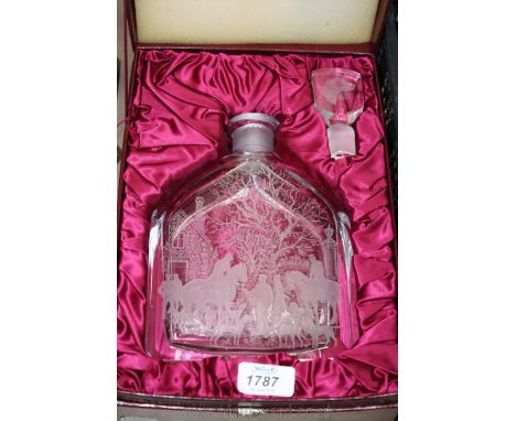A limited edition Zaglo glass Decanter 'The Meet'.