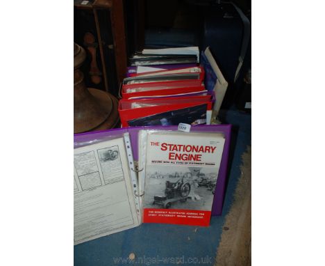 A box of ''Stationary Engine'' magazines.