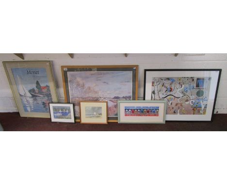 Collection of prints to include Monet