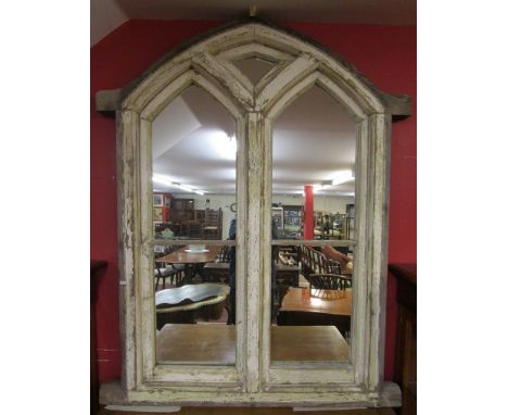 Original window from Welford train station, converted to mirror