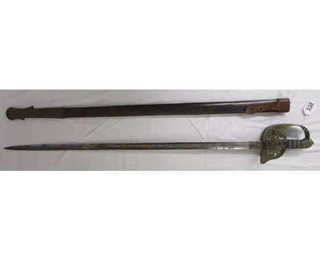 George V sword in leather sheath - Marked Henry Wilkinson - Pall Mall London