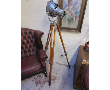 Strand Electric studio light on tripod