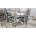 Hoppmann mod. FRS-60 centrifugal bottle descrambler/stand-up, stainless steel, 6 ft. dia., ser.