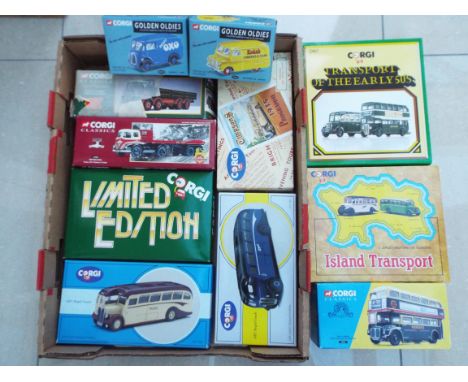 Corgi Classics - ten boxed diecast model sets comprising Island Transport (2 bus set) # 97741, Transport of the early 50s (2 