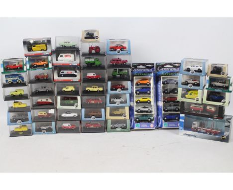 Oxford - Hornby - Cararama - 45 x boxed vehicles and sets in 1:76 scale including Vauxhall PA Cresta Taxi # R7023, Scammell M