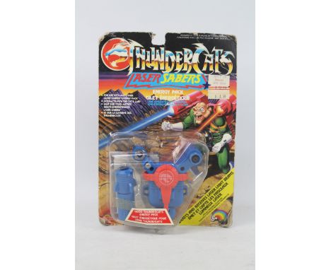 Thundercats - LJN Toys - Lazer Sabers Energy Pack. A rare, carded Thundercats Lazer Saber by LJN Toys from 1987 in Blue with 