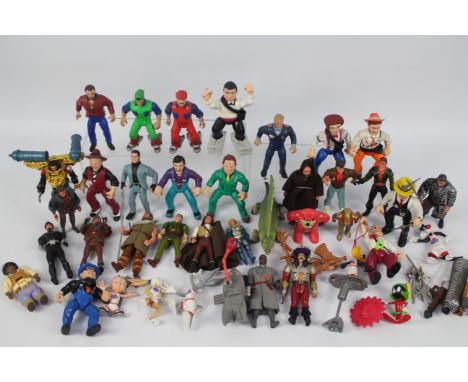 Dick Tracy - Super Mario Bros - Hook - Robin Hood. A selection of approx. Thirty Two loose figures ranging from Playworn to E