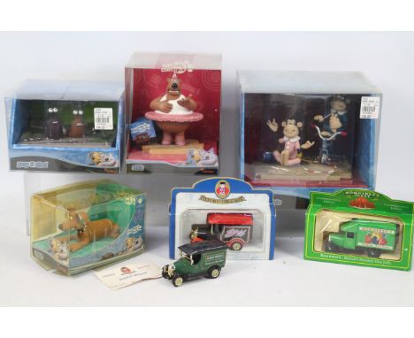 Creature Comforts - Aardman - Lledo - 4 x boxed figures / dioramas from the Creature Comforts animation series, Muzulu &amp; 