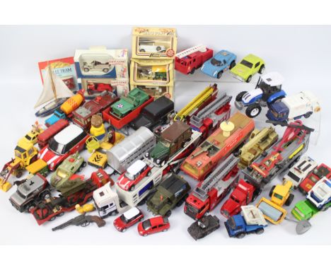 Matchbox - Dinky - Tonka - Corgi - A collection of approximately 40 vehicles including AMC Gremlin, LaFrance Fire Truck, Mass