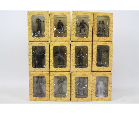 Lord of the Rings - Eaglemoss - New Line Cinema - A Collection of 12 Lord of the Rings hand painted scale replicas (1:29).  A