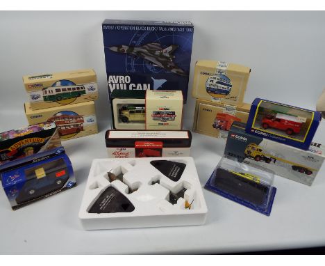 Corgi - Atlas Editions - Solido - A boxed collection of 13 diecast model vehicles and aircraft in various scales. Lot include