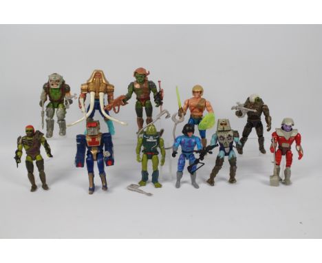 He Man - MOTU - The New Adventures of He Man - Mattel. A selection of Eleven loose figures appearing mostly Complete and in E