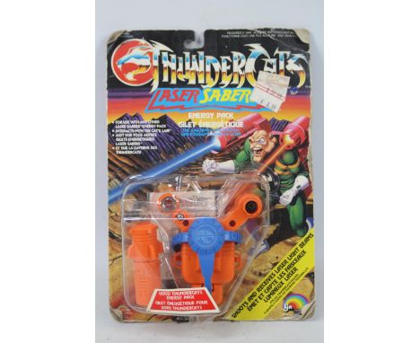 Thundercats - LJN Toys - Lazer Sabers Energy Pack. A rare, carded Thundercats Lazer Saber by LJN Toys from 1987 in Orange wit