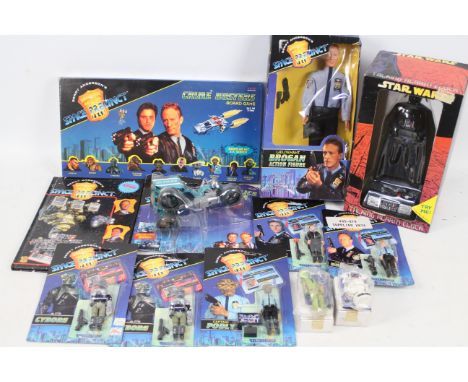 Space Precinct - Star Wars - Vivid Imaginations - A collection of Space Precinct items including 8 x boxed / carded figures, 