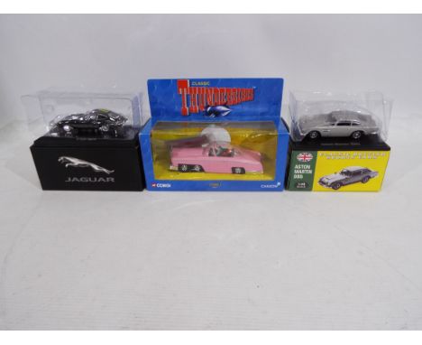 Corgi, Atlas Editions - 3 x boxed die-cast model vehicles - Lot includes a #CC00601 Corgi Thunderbirds vehicle (firing missil