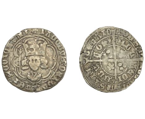 James II (1437-1460), First coinage, Third Fleur-de-lis issue, Groat, Edinburgh, mm. cross pattée, tressure of eight arcs, re