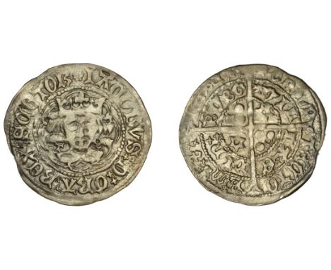 James III (1460-1488), Light issue, 1467, Groat, type Ic, Edinburgh, mm. cross pattée, tressure of eight arcs, trefoils on cu