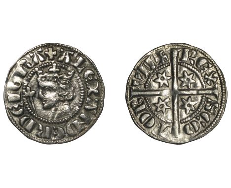 Alexander III (1249-1286), Second coinage, Sterling, class Ma/B mule, mm. cross pattée, bust left, rev. long cross, four mull